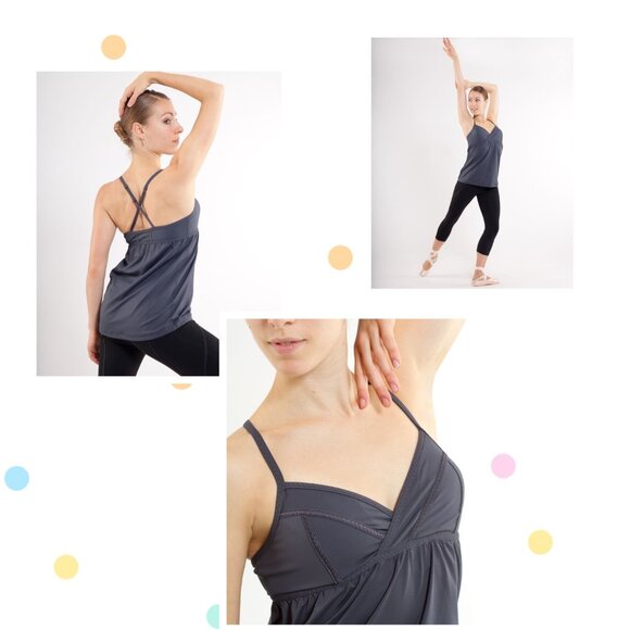 NWOT Lululemon Rehearsal Tank in Coal (Size 8) - Picture 1 of 15